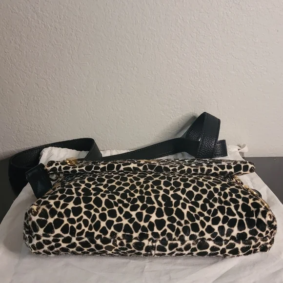 Hammitt Fold-Over VIP Medium Crossbody Dapple Calf Hair - Picture 10 of 16